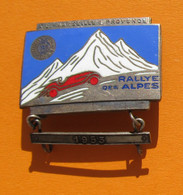 Médaille émaillée - Automobile - A. C. Marseille - Provence - Rallye Des Alpes 1953 - Professionals / Firms