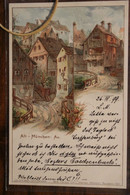 AK CPA 1899 Alt München Private Post Gruss Aus Courier Litho - München