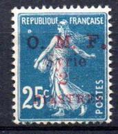 Syrie: Yvert 37(*); Variété Point Blanc Au Dessus De O - Unused Stamps