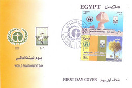 EGS30775 Egypt 2006 Illustrated FDC World Environment Day - Brieven En Documenten