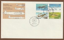 Canada FDC Airoplanes  1980 - Covers & Documents