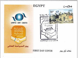 EGS30821 Egypt 2014 Illustrated FDC Tourism Day - Siwa Oasis - Briefe U. Dokumente
