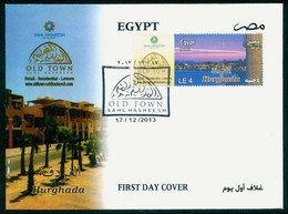 EGS30822 Egypt 2013 Illustrated FDC Tourism - Old Town SAHL HASHEESH ( RED SEA ) - Covers & Documents
