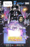 Carte Prépayée Japon * CINEMA * FILM * STARWARS * THE EMPIRE STRIKES BACK   (4997) Japan Movie Prepaid Card * KINO Karte - Cine