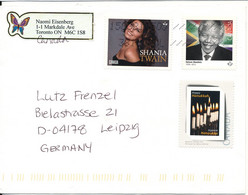 Canada Cover Sent To Germany 21-3-2015 Topic Stamps - Cartas