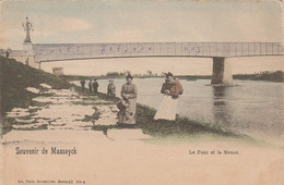Souvenir De Maaseyck ,( Maseyck , Maaseik )Le Pont Et La Meuse , ( Nels Série 53 ,n° 4 Kleur Couleur ), Lavandière - Maaseik