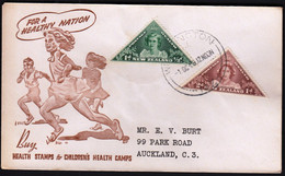 New Zealand Wellington 1943 / Health Stamps / Children's Health Camps - Briefe U. Dokumente