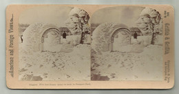 NIAGARA FIVE FEET FROZEN SPRAY ON ARCH IN PROSPEET PARK  STERESCOPICA EDIT. GRIFFITH & GRIFFITH - Stereo-Photographie