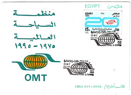 EGS30663 Egypt 1995 Illustrated FDC Anniversary Of The World Tourism Organization - OMT - Storia Postale