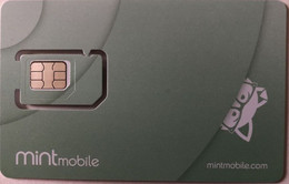 USA : GSM  SIM CARD  : MINT MOBILE ( Mint) Por Prepaid - [2] Tarjetas Con Chip