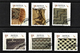 New Zealand 2016 Matariki - Kete Maori Weaving Set Of 6 Self-adhesives Used/CTO - Used Stamps