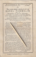 Ichtegem, Ichteghem, 1877, Kael Tommelin, Debruyne - Devotion Images