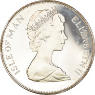 Monnaie, Île De Man, Elizabeth II, Crown, 1977, Pobjoy Mint, Proof, FDC - Île De  Man
