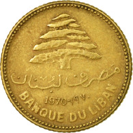 Monnaie, Lebanon, 5 Piastres, 1970, TTB, Nickel-brass, KM:25.1 - Libano