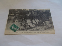 GUERRE CAMPAGNE DE 1914 LE PONT D AUVERS SUR OISE DETRUIT PAR LE GENIE FRANCAIS ( 95 Val D Oise ) ANIMEES - Auvers Sur Oise