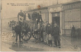 75 Paris   -  75015  - Inondations 1910  -  Grenelle  -  Service  De La Croix Rouge - Arrondissement: 15