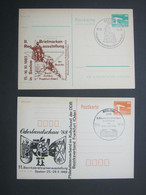 SEELOW ,  2 Sonderkarten (Zudruck) Mit Sonderstempel - Private Postcards - Used