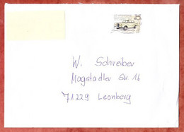 Brief, Mercedes-Benz Sk, Spray Welle Briefzentrum 20, Hamburg Nach Leonberg 2017 (10778) - Cartas