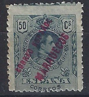 Tanger 008 ** Alfonso XIII . 1909 - Marruecos Español