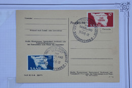 BE5 SAARBIET BELLE  CARTE  1949 SAARLAND   +++  +AFFRANCH. PLAISANT - Postwaardestukken