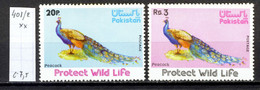 Pakistan   Paons  N° 401et 402 Xx - Pakistan