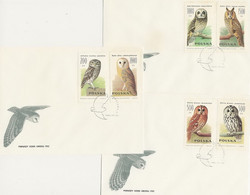 Poland FDC.3146-51 #3: Owls - FDC