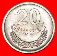 * SOCIALIST STARS ON EAGLE (1957-1985): POLAND ★ 20 GROSZES 1969! DIE I UNC MINT LUSTRE! LOW START ★ NO RESERVE! - Pologne