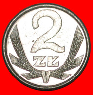 * SOCIALIST STARS ON EAGLE: POLAND ★ 2 ZLOTY 1989 MINT LUSTRE! INFLATION (1989-1990) LOW START ★ NO RESERVE! - Pologne