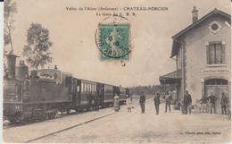 CHATEAU PORCIEN (08) - La Gare Du C. B. R. - En L'état - Chateau Porcien