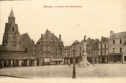 Mamers * La Place Et Le Monument * Commerces Magasins - Mamers