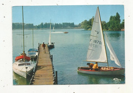 Cp, 91 , VIRY CHATILLON ,le Lac , Sports , Voile , Voiliers , Bateaux, Voyagée 1977 - Viry-Châtillon