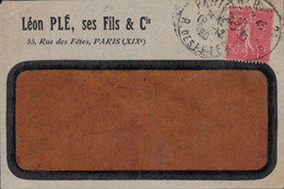 SEMEUSE - 50c - PERFORATION - LETTRE ENTETE LEON PLE SES FILS & COMPAGNIE - 19-12-1930. - Brieven En Documenten