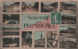 CPA Souvenir De Plombières - Carte Multivues - Colorisée - Oblitéré A Houecourt - Gruss Aus.../ Gruesse Aus...