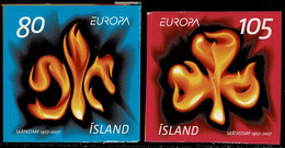 ICELAND 2007 Mi 1170-1171 CEPT EUROPA SCOUTING MINT STAMPS ** - 2007