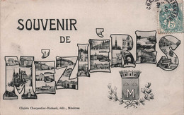 CPA Souvenir De Mezières - Clichés Charpentier Richard Edit - Carte Multivues - Greetings From...