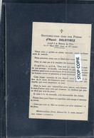 09-2022 - CLE3/31 - PAS DE CALAIS - LAVENTIE - Carte Mortuaire - Henri Deletrez 1967 - Laventie