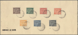 Cyrenaica - Postage Dues: 1950, Postage Due Stamps, Cpl.set On Cover, Cancelled - Cirenaica