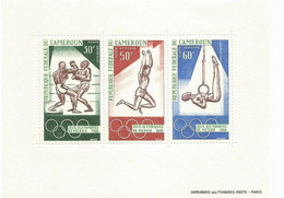 Bloc Dentelé - République Du Cameroun - Jeux Olympiques Mexico 1968 - Estate 1968: Messico