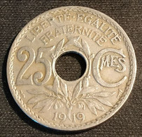 FRANCE - 25 CENTIMES 1919 - Lindauer - Gad 380 - KM 867a - 25 Centimes
