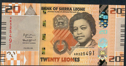 SIERRA LEONE NLP 20 LEONES   #AR      2022  UNC. - Sierra Leona