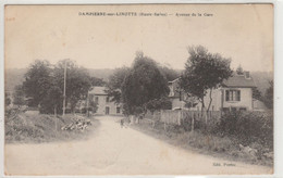 DAMPIERRE SUR LINOTTE   70  HAUTE SAONE  BELLE CPA AVENUE DE LA GARE - Autres & Non Classés