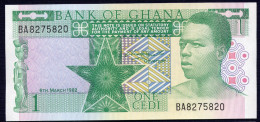 GHANA : 1 Cedis - 1982 - P17b - UNC - Ghana