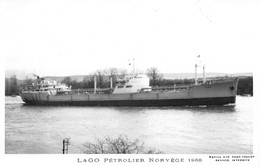 Delcampe - ¤¤    -  Carte-Photo Du Bateau De Commerce "  LAGO  "   -  Cargo De Norvège  -  Pétrolier    -   ¤¤ - Handel