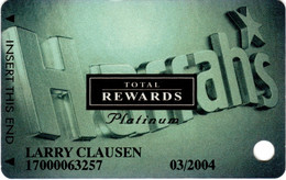 Carte De Casino : Harrah's Total Rewards Platinum - Cartes De Casino