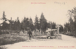 ORBEY CIMETIERE DU CALVAIRE A PROXIMITE DU LAC BLANC VERSO CACHET RESTAURANT L GERARD LAC NOIR - Orbey