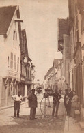 MAGNIFIQUE CARTE PHOTO FACTEUR ? SUR VELO GRAND BI / DRAISIENNE / VELOCIPEDE .../ BOULANGERIE PARMENTIER - Post & Briefboten