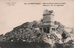 Delcampe - CPA La Panne - De Pann -  Effet D'un 75 Sur La Maison D'un Espion - De Panne