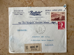 ALGÉRIE: MARCOPHILIE - Lettre ,courrier,enveloppe à En-tête - Lettres & Documents