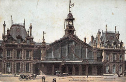 Delcampe - CPA FRANCE 59 NORD ROUBAIX LA GARE DU NORD 1907 DOS DIVISE ECRIT - Roubaix
