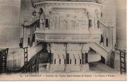 LE CHESNAY Intérieur De L'Eglise Saint-Antoine De Padoue - La Chaire à Précher - Le Chesnay